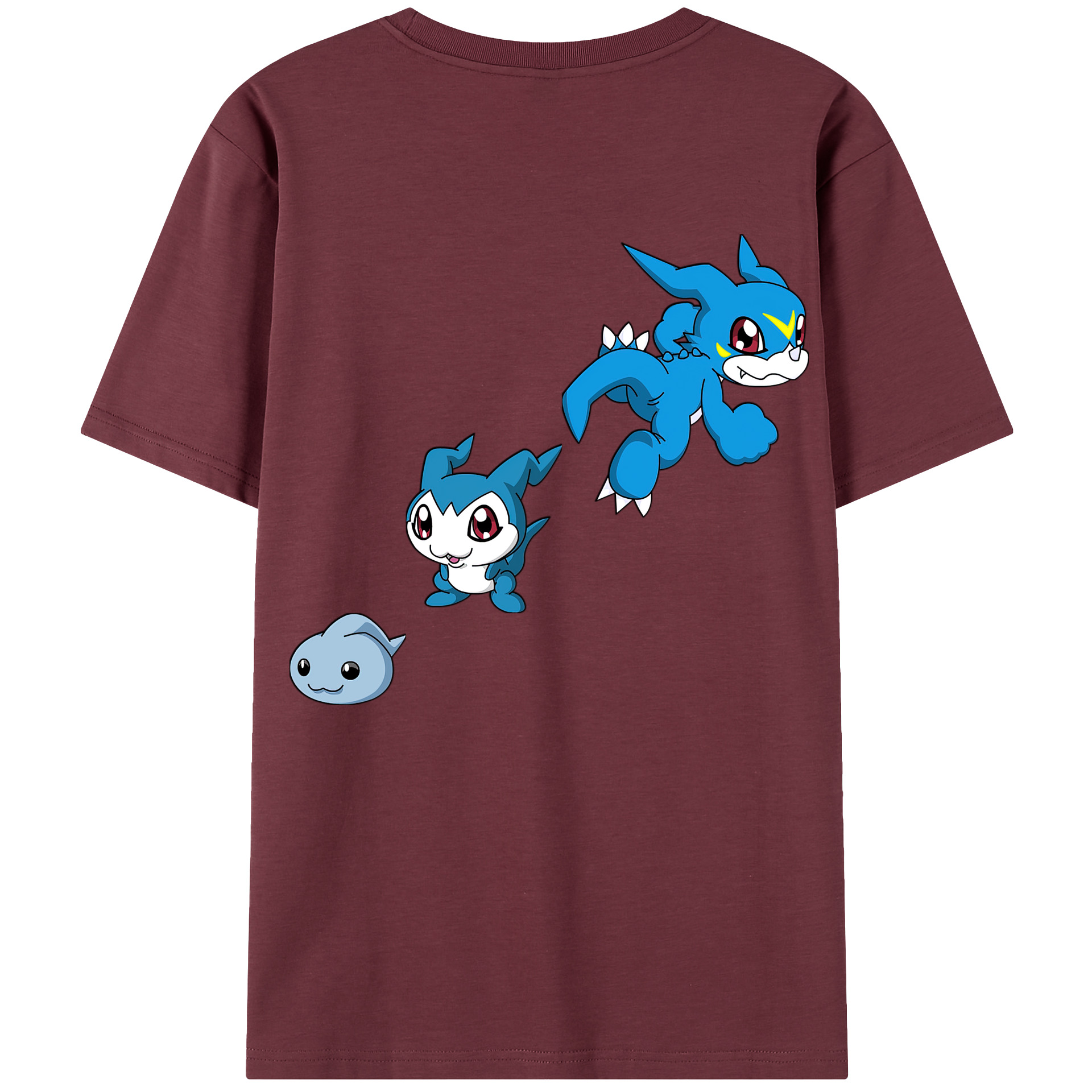 （画像用） Digimon デジタルモンスター/デジモン 綿100％半袖Tシャツ（背面プリント）